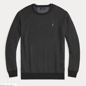 Polo Ralph Lauren Men's Sweater 4XLT textured cotton crewneck Grey NWT